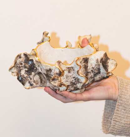 Keramický kurz: Lastúra so zlatým dotykom