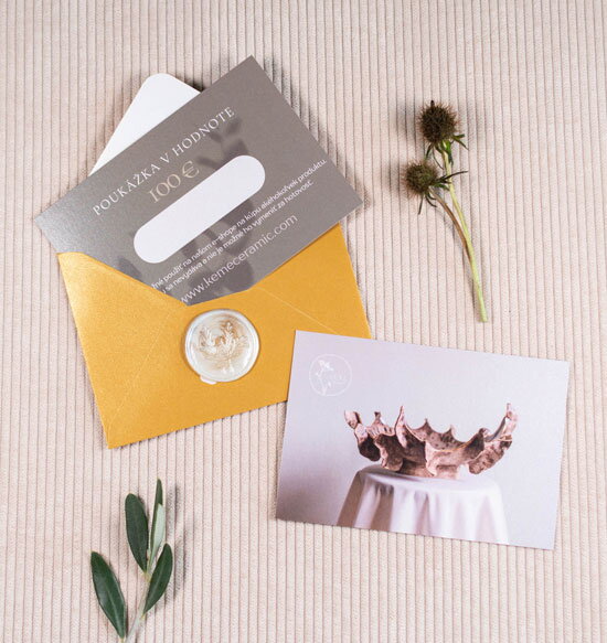 Darčeková poukážka na nákup keramiky - 100 euro