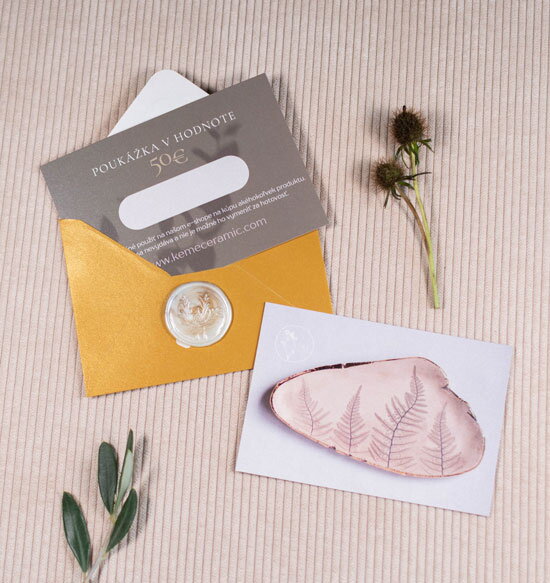 Darčeková poukážka na nákup keramiky - 50 euro